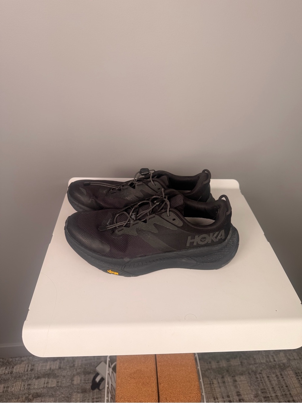 Hoka Men's Black Athletic Trail Running Shoes